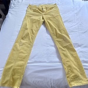 Gap yellow corduroys